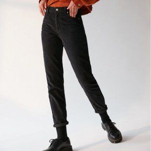 BDG Black Corduroy High Rise Mom Jeans